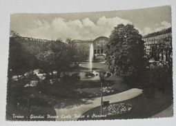 TORINO - Giardini Piazza Carlo Felice E Stazione - 1963 - Parques & Jardines