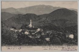 Astano Con Veduta Al Salvatore E Generoso - Astano Mit Blick Auf San Salvatore Und Monte Generoso - Astano