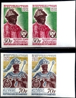 HISTORY-CENTENARY OF THE EMBASSY OF KING DÁRDRES IN PARIS-IMPERF PAIRS-SET OF 4-DAHOMEY-MNH-PA2-72 - Rivoluzione Francese