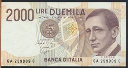 °°° ITALIA - 2000 LIRE G. MARCONI 24/10/1990 SERIE GA °°° - 2000 Lire