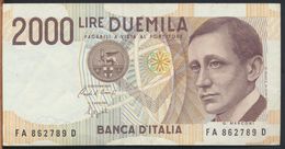 °°° ITALIA - 2000 LIRE G. MARCONI 24/10/1990 SERIE FA °°° - 2.000 Lire