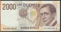 °°° ITALIA - 2000 LIRE G. MARCONI 24/10/1990 SERIE FA °°° - 2000 Lire