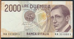 °°° ITALIA - 2000 LIRE G. MARCONI 24/10/1990 SERIE KA °°° - 2000 Lire