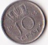 Pays-Bas  Pièce De 10 Centimes Wilhelmina 1948 - 10 Cent
