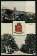 RB 1176 -  Double View Postcard With Coat Of Arms - Minehead Somerset - Minehead