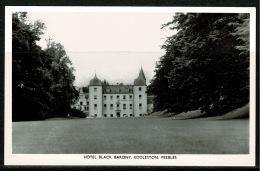 RB 1176 -  Real Photo Postcard - Hotel Black Barony - Eddleston Peebles Scotland - Peeblesshire