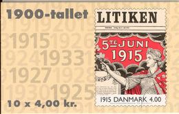DENMARK, 2000, Facit HS 108, Woman'Suffrage 1915, Mi 1248 - Libretti