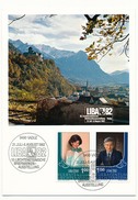 LIECHTENSTEIN - 3 Enveloppes FDC + 1 Carte  - Prince / Princesse Du Liechtenstein 1982 - Familles Royales