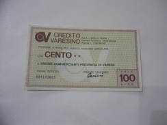 MINIASSEGNO CREDITO VARESINO LIRE 100. - [10] Chèques