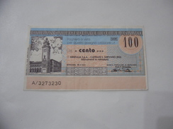 MINIASSEGNO BANCA POPOLARE DI BERGAMO LIRE 100. - [10] Cheques Y Mini-cheques