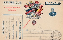 Carte Correspondance De L'armée Française - Esercito Belga