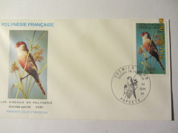 Enveloppe 1er Jour POLYNESIE Les Oiseaux En Polynésie  "Vini" - Lettres & Documents