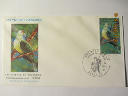 Enveloppe 1er Jour POLYNESIE Les Oiseaux En Polynésie  "U 'UPA " - Lettres & Documents