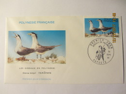 Enveloppe 1er  Jour POLYNESIE Les Oiseaux En Polynésie  "TARAPAPA " - Covers & Documents