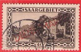 MiNr.27 D O Deutsche Abstimmungsgebiete  Saargebiet Dienstmarken - Oficiales