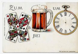 CPA Jeu De Cartes Carte à Jouer Playing Cards Non Circulé Bière - Cartes à Jouer