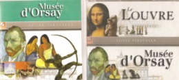 DVD   Visite  Virtuelle  Des  Musées  Du  Louvre  Et  D'Orsay   (  4  DVD ) - Documentari