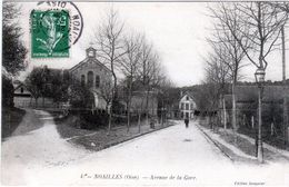 Carte Postale De Noailles - Avenue De La Gare - - Noailles