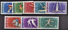 HUNGRIA 1968 - OLYMPICS MEXICO 68 - YVERT Nº PA 301-305** - Neufs