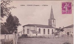 LB 38 :   Vosges :  VINCEY : L  église - Vincey