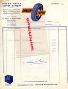 87- LIMOGES- FACTURE OMNIUM PNEUS-PNEUMATIQUE AUTOMOBILE- 61 AVENUE GENERAL LECLERC- RENOVE MAYSONNAVE- 1957-GARAGE - Auto's