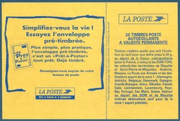 Carnet DAB 20 Timbres Briat TVP Rouge Autoadhésif N°2874-C9 - Essayez L'enveloppe Pré-timbrée Neuf** - Modern : 1959-...