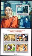 BURUNDI 2013 - Art, Tableaux, Peintures De Picasso - Feuillet 4 Val + BF Neufs // Mnh // CV 36.00 Euros - Unused Stamps