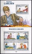 BURUNDI 2013 - Magnus Carlsen Joueur D'échecs Norvégien - Feuillet 4 Val + BF Neufs // Mnh // CV 36.00 Euros - Unused Stamps