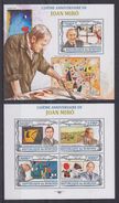 BURUNDI 2013 - Art, œuvres De Juan Miro - Feuillet 4 Val + BF Neufs // Mnh // CV 36.00 Euros - Unused Stamps