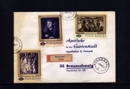 Romania 1966 Interesting Registered Letter - Lettres & Documents