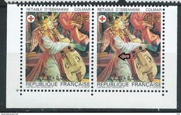 [09] Variété : N° 2392 Croix-rouge 1985 étoile Dans Le Drapé Tenant à Normal ** - Unused Stamps