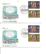 Nouvelles -Hébrides - Noces D'argent Royales (  2 FDC De 1972 à Voir) - FDC