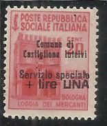 EMISSIONI LOCALI CASTIGLIONE D'INTELVI 1945 MONUMENTI LIRE 1 SU 20 CENT. MNH - Ortsausgaben/Autonome A.