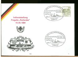 GERMANIA - Intero Postale - WILHELMSHAVEN - MARINE - FREGATTE KARLSRUHE - Private Covers - Mint