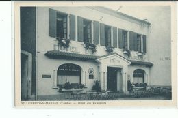 40 VILLENEUVE De MARSAN , Hôtel Des Voyageurs , Café Du Commerce Avec Terrasse - Villeneuve De Marsan