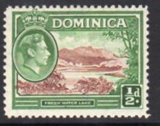 Dominica 1938-47 GVI ½d Pictorial Definitive, Hinged Mint, SG 99 - Dominique (...-1978)