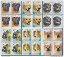 2008.8 CUBA BLOCK 4 2008 DOG, BOXER, MASTIN, CHOW CHOW, PERROS. - Nuovi