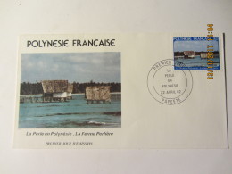 Enveloppe 1er Jour  POLYNESIE  "la Perle En Polynésie " La Ferme Perlière - - Lettres & Documents