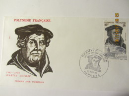 Enveloppe 1er Jour "POLYNESIE"  MARTIN LUTHER - Covers & Documents