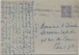 France Entiers Postaux - 40 C Outremer Semeuse Camée - Carte Postale - Cartoline Postali E Su Commissione Privata TSC (ante 1995)