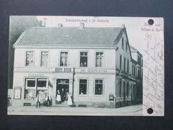 AK 1914 Schenkwirtschaft V. M. Gerhards. Gruss Aus Witten An Der Ruhr. Briefkasten/Friseur. C. Schrick, Witten A.d. Ruhr - Hotels & Gaststätten