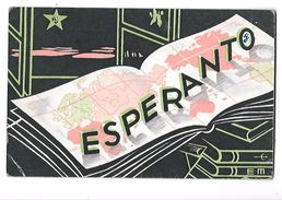 ESPERANTO -  Carte De Propagande écrite En Espéranto  De Nice En 1946 -edit UNION ESPERANTISTE DE FRANCE Paris - Esperanto