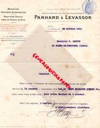75- PARIS- LETTRE PANHARD & LEVASSOR-PERIN-19 AVENUE D' IVRY- VOITURES AUTOMOBILES -MACHINES OUTILS TRAVAIL DU BOIS-1916 - Cars