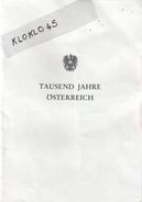 Revue Livre TAUSEND JAHRE ÖSTERREICH - GEDENKLOCK - DE 976 A 1976 - Mille Ans D'histoire De Commémorations De L'Autriche - 2. Mittelalter