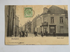 C.P.A. MALDEGHEM , Statie Straat, Drukkerij Stamp 1906 - Maldegem