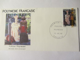 Enveloppe 1er Jour : POLYNESIE " Folklore Polynésien - Covers & Documents