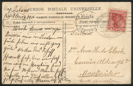 GERMANY: Postcard (Cintra, Portugal) Franked With 10Pg. And Dispatched At Sea Fro - Andere & Zonder Classificatie