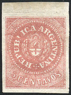 ARGENTINA: GJ.10c, With "L INCOMPLETE" Variety, Mint Original Gum (+50%), Supe - Neufs