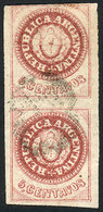 ARGENTINA: GJ.12A, 5c. Without Accent, Semi-worn Plate, PURPLE-ROSE, Fantastic Ve - Neufs