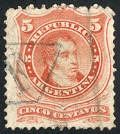 ARGENTINA: GJ.38, With The Very Rare "carteria" Cancel "F In Rhombus", Minor - Autres & Non Classés